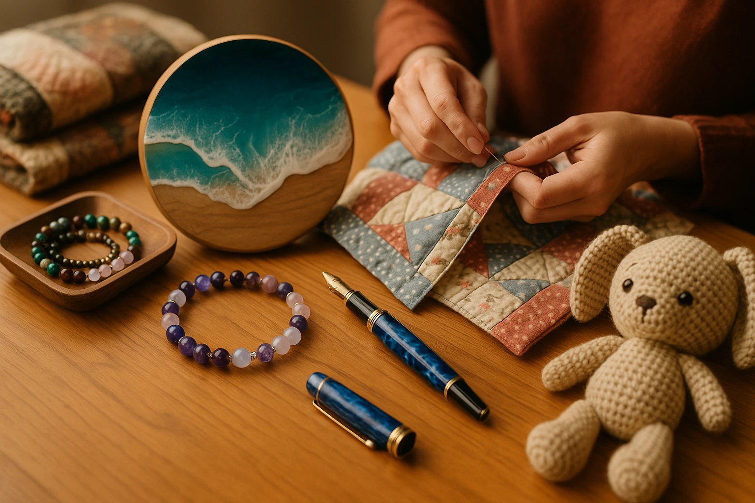 Creative workspace at Mimi's Craft Circle