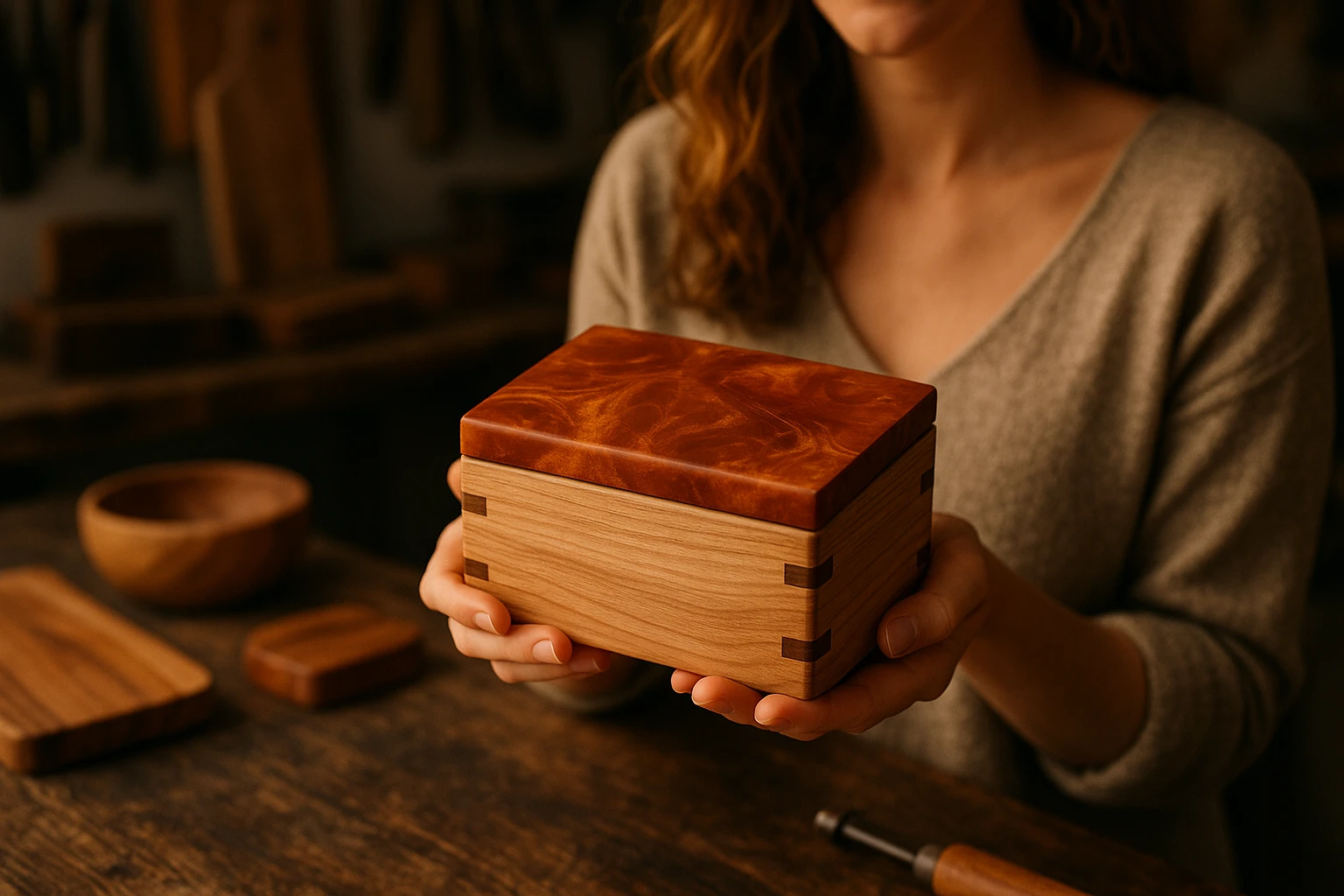 Resin art coaster set