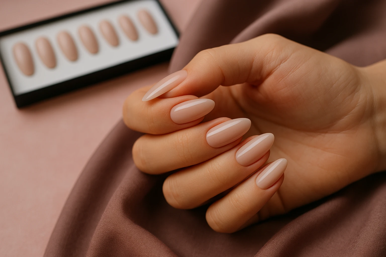 Bold geometric nail design